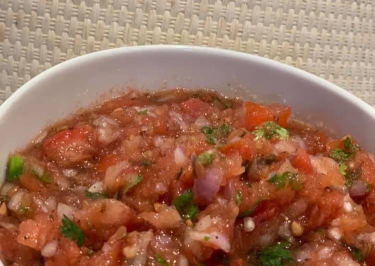 Easiest Way to Make Quick Tomato salsa