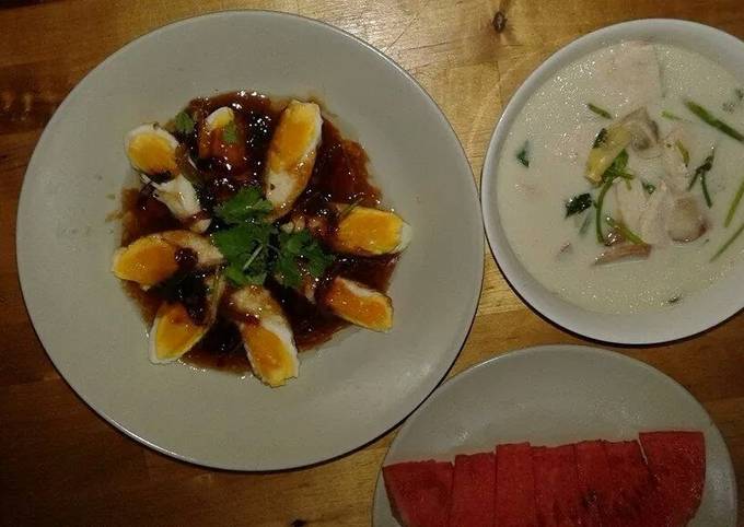 Recipe of Any-night-of-the-week Kai look kaey or deep fry eggs in tamarine sauce