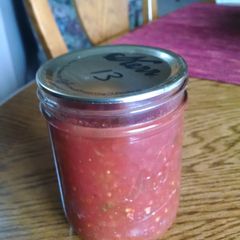 A picture of Salsa, canned.