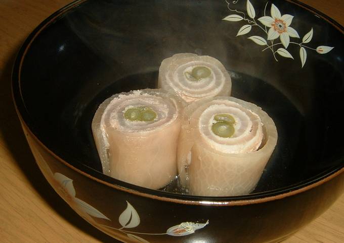 Step-by-Step Guide to Prepare Homemade Daikon Radish and Pork Rolls! For Guests