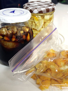 A picture of How to Preserve Yuzu: Frozen Peels, Yuzu Ponzu Sauce, and Yuzu Tea.