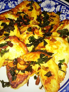 A picture of Garlic Fried Halloumi Chilli.