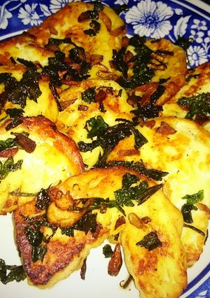 A picture of Garlic Fried Halloumi Chilli.