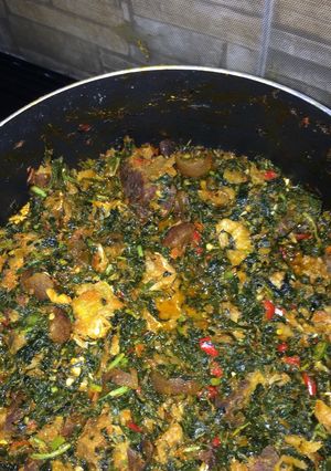 A picture of Vegetable soup.