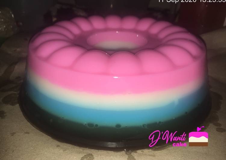 Resep Puding Lapis Ceria, Bikin Ngiler