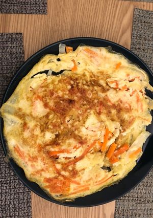 洋蔥紅蘿蔔烘蛋 的食譜成品照片