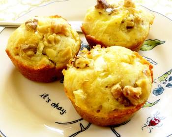 Unique Cuisine Walnut and Brie Cheese Muffins Home Style