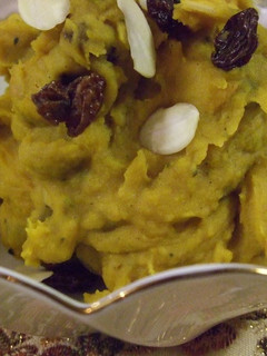 A picture of Mayo-Free! Sweet Potato and Kabocha Squash Salad.