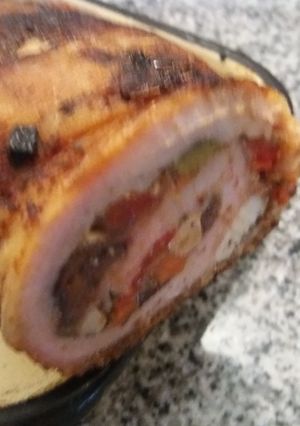 Una foto de Matambre de cerdo relleno