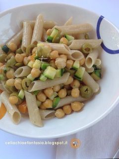 Foto di Pasta fredda riso e ceci - senza glutine
