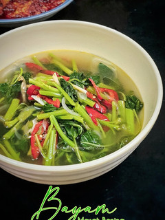 Gambar Bayam masak bening