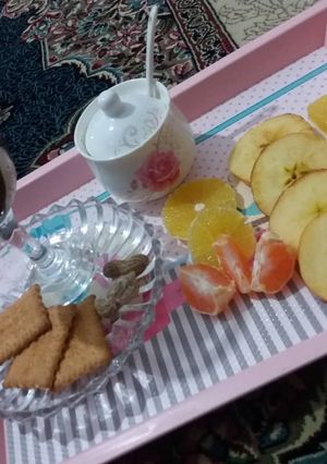 عکسی از دستور 😍میلک شیک شکلاتی😍