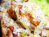 salt leek chicken