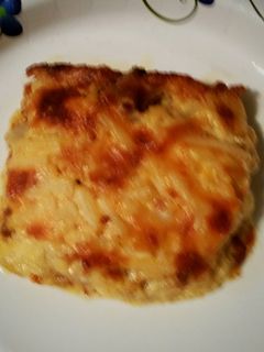 A picture of Tinklee's Cheesy Hashbrown Casserole.