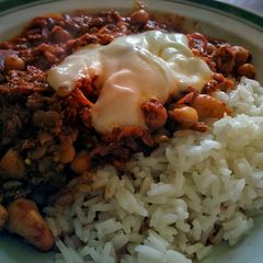 A picture of Red Cabbage Curry.