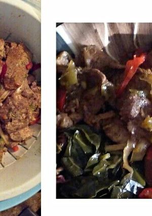 A picture of Ymustuhate my Jamaican Jerk Pork.
