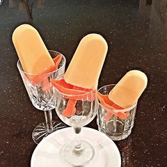 A picture of Orange Cream Popsicles.