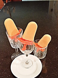 A picture of Orange Cream Popsicles.