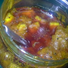 A picture of Kadarangai (Wild Lemon) Pickle.
