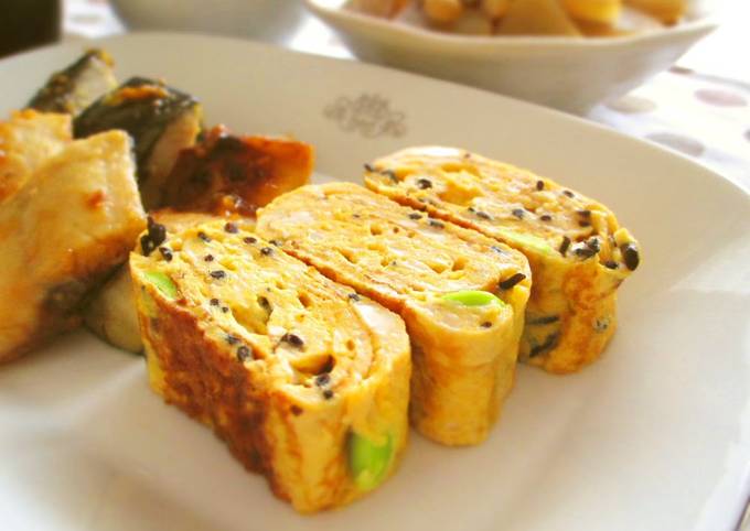 Tofu Hamburgers-like? Tamagoyaki for Bentos Recipe
