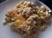 A picture of mushroom penne pasta