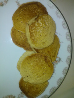 A picture of Momma's cinnamon apple pancakes.