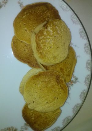 A picture of Momma's cinnamon apple pancakes.