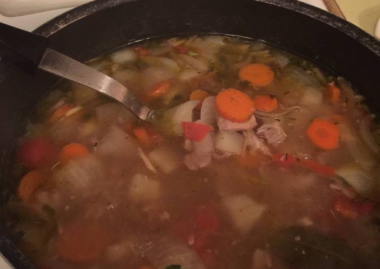 Step-by-Step Guide to Prepare Ultimate Left-Over Turkey/Vegetable Soup