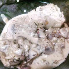 A picture of Mushroom Ravioli.