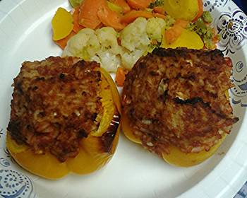 Fresh, Cooking Recipe Stuffed peppers and a half shell Delicious Steady