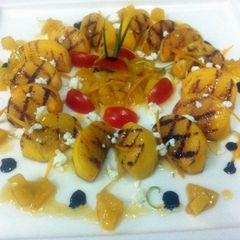 A picture of Kanya's Persimmon Salad With Honey Sauce.