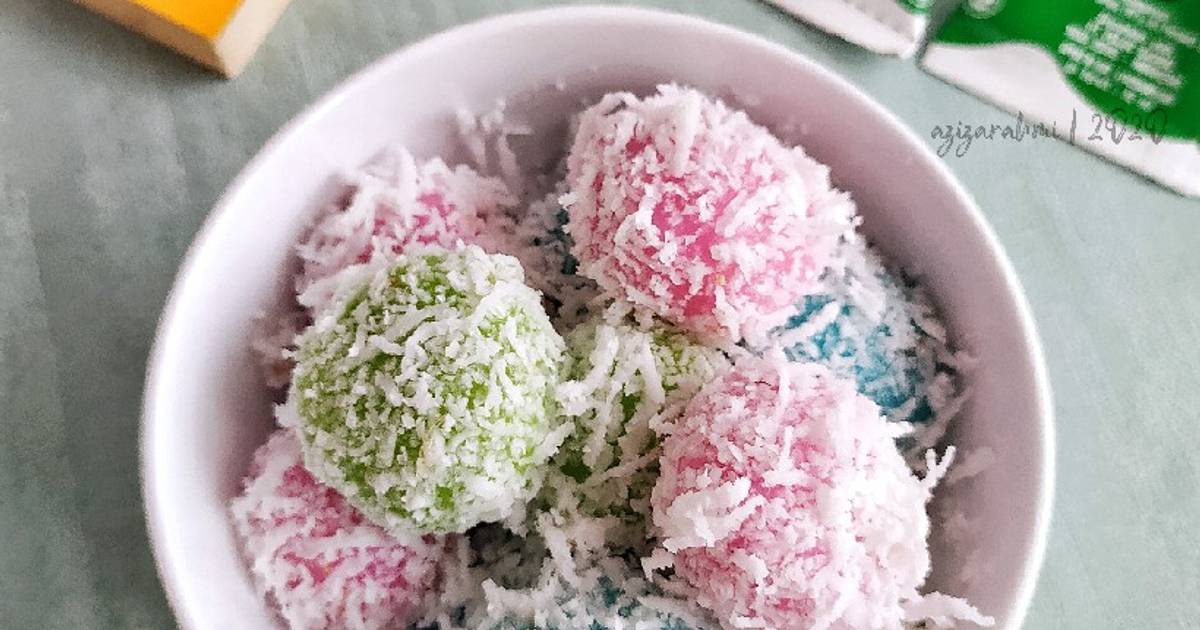 Resep Klepon Pelangi Isi Coklat Oleh Aziza Rahmi Cookpad