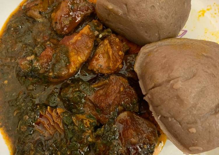 Recipe of Super Quick Homemade Alkubus na Alkhama da miyan Alayyahu 😋 Cooking Basics for Newbies