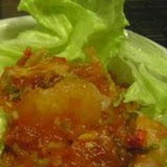 A picture of Microwaved Shrimp with Chili Sauce.