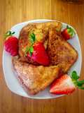 Stuffed Strawberry Cream French Toast