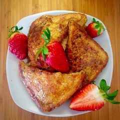 A picture of Stuffed Strawberry Cream French Toast.