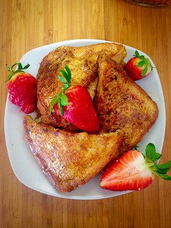 A picture of Stuffed Strawberry Cream French Toast.