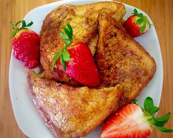 How To Make Recipe Stuffed Strawberry Cream French Toast Delicious and Healthy
