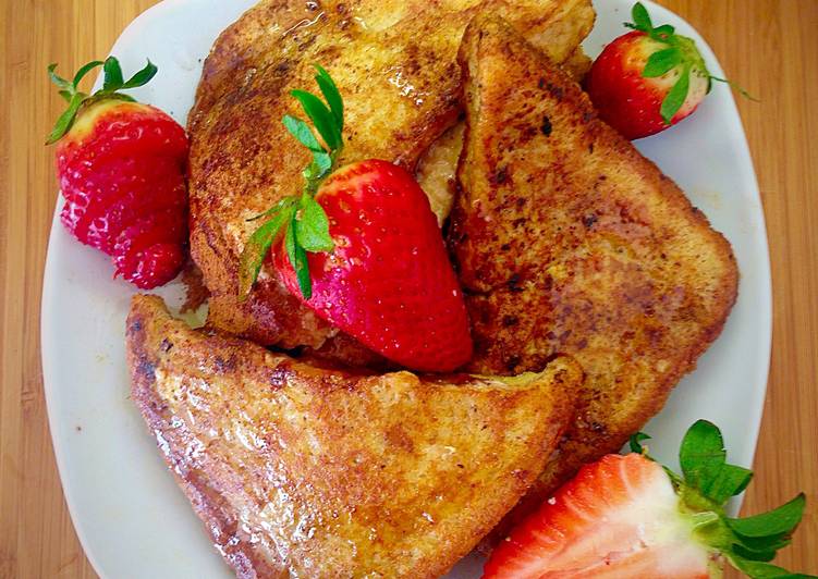 Recipe of Homemade Stuffed Strawberry Cream French Toast