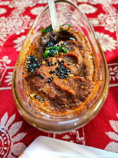 A picture of Onion tomato chutney - serve with Dosa.