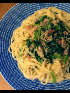 A picture of Spinach Cream Spaghetti.