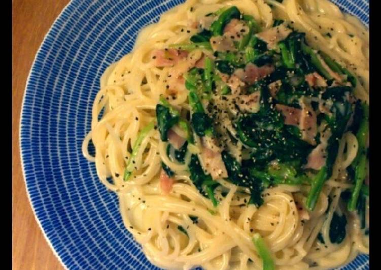 Easiest Way to Make Favorite Spinach Cream Spaghetti