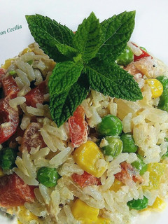 Una foto de Arroz primavera