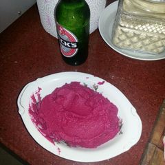 A picture of Easy Beetroot Hummus.