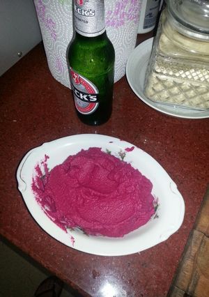 A picture of Easy Beetroot Hummus.