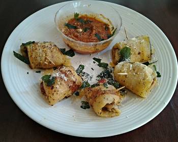 Unique Recipe Eggplant Pizza Roll Ups Savory Delicious