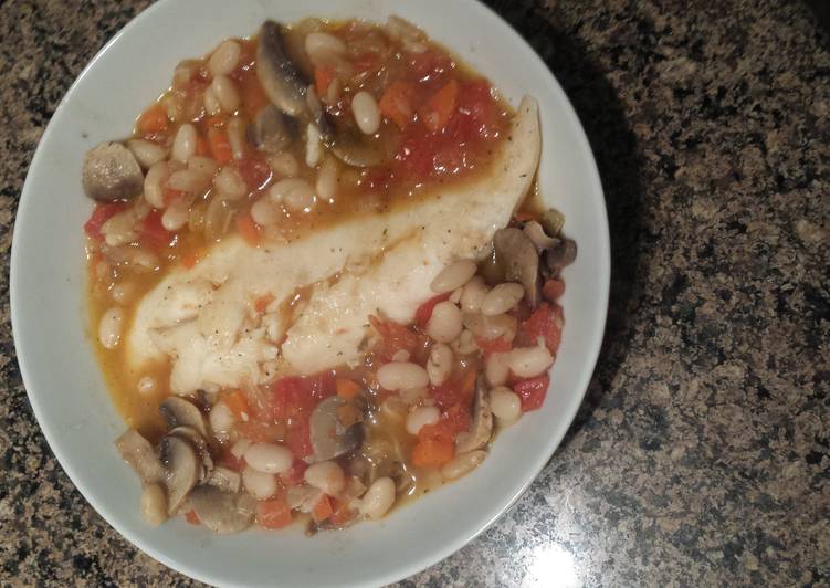 Easiest Way to Make Any-night-of-the-week Tilapia and white beans