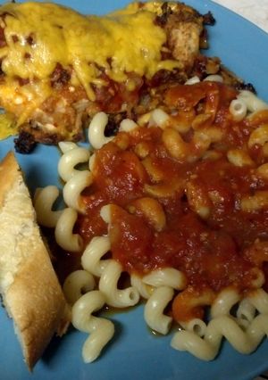 A picture of Fried Onion Chicken Parmesan.