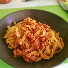 A picture of Sausage meat Tagliatelle.