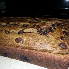 A picture of Banana chocolate bread.